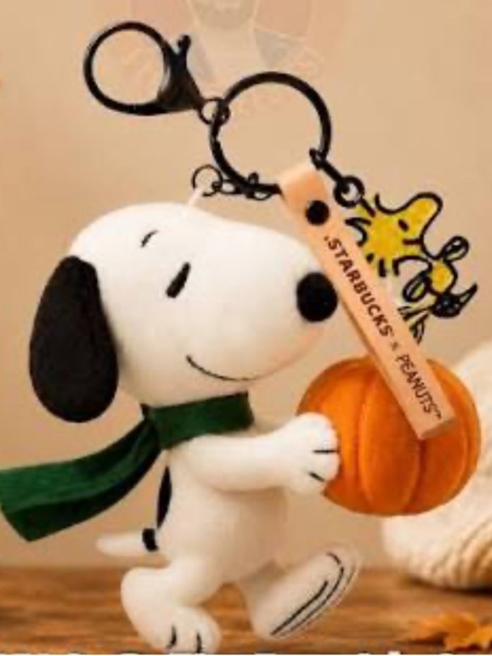 Starbucks Peanuts Snoopy Plush Keychain Bag Charm